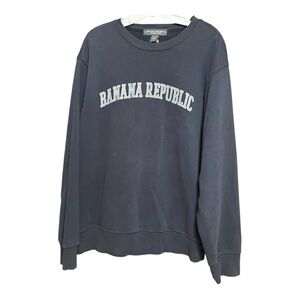 Men’s Banana Republic Gray Crewneck Sweatshirt Casual Knit M